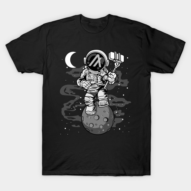 Astronaut Selfie Algorand ALGO Coin To The Moon Crypto Token Cryptocurrency Wallet Birthday Gift For Men Women T-Shirt by Thingking About